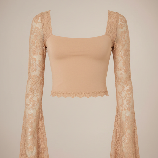 Nude Lace Top Ghost