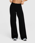 Women's High-Waisted Wide-Leg Lounge Pants — Buttery Stretch, Sculpting Waistband — Valendrua