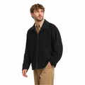 Men's Corduroy Zip Jacket — Contrast Collar, Relaxed Fit, Patch Pockets — Valendrua Camden