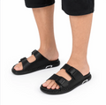 Men's Two-Strap Buckle Sandal — Contoured Footbed, Adjustable Fit — Valendrua Dunes