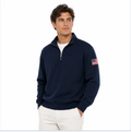 Men's Quarter-Zip Pullover Sweatshirt — Funnel Collar, Relaxed Fit — Valendrua Pembrok