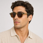 Round Acetate Sunglasses — Keyhole Bridge, Tinted Lens, Unisex — Valendrua Halliday