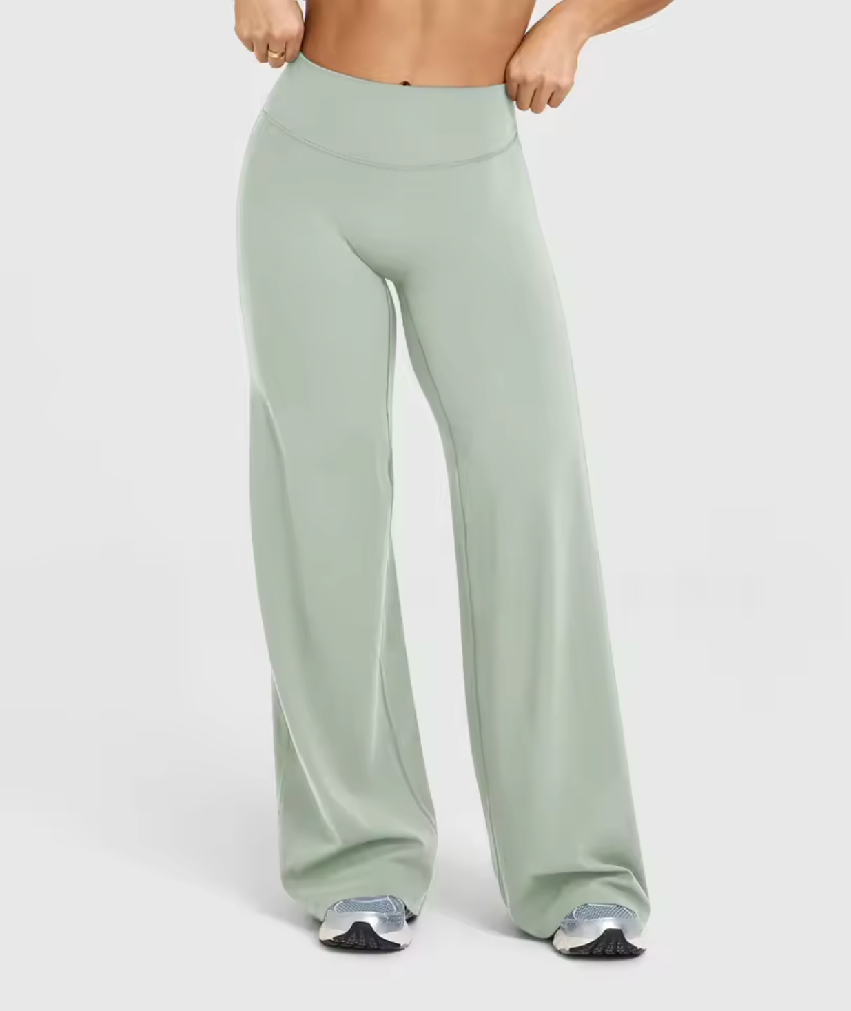 Women's High-Waisted Wide-Leg Lounge Pants — Buttery Stretch, Sculpting Waistband — Valendrua