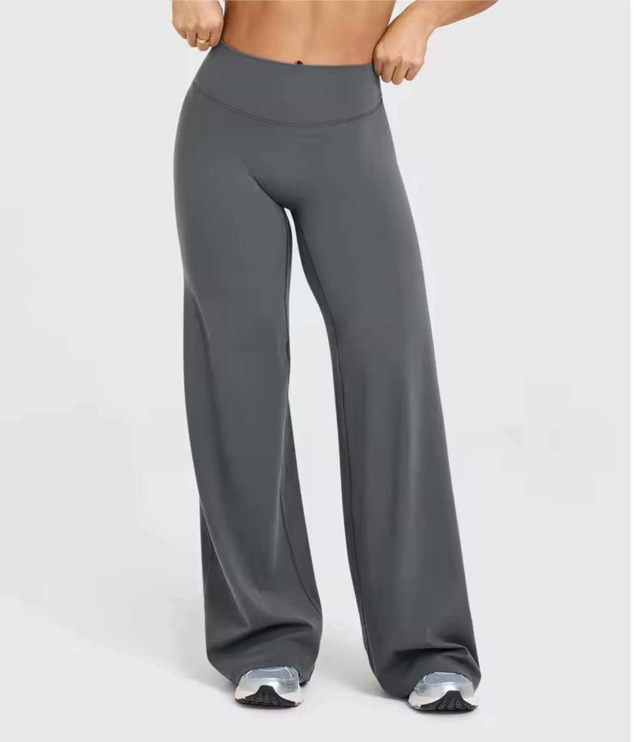 Women's High-Waisted Wide-Leg Lounge Pants — Buttery Stretch, Sculpting Waistband — Valendrua