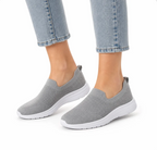 Women's Knit Slip-On Sneaker — Featherlight, Breathable, Cushioned Sole — Valendrua Aria