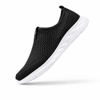 Men's Mesh Slip-On Sneaker — Honeycomb Upper, Cushioned Sole, Breathable — Valendrua Marin