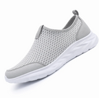 Men's Mesh Slip-On Sneaker — Honeycomb Upper, Cushioned Sole, Breathable — Valendrua Marin