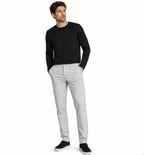 Men's Straight-Leg Stretch Trousers — Wrinkle-Resistant Flat-Front Dress Pants — Valendrua Marlowe