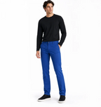 Men's Straight-Leg Stretch Trousers — Wrinkle-Resistant Flat-Front Dress Pants — Valendrua Marlowe