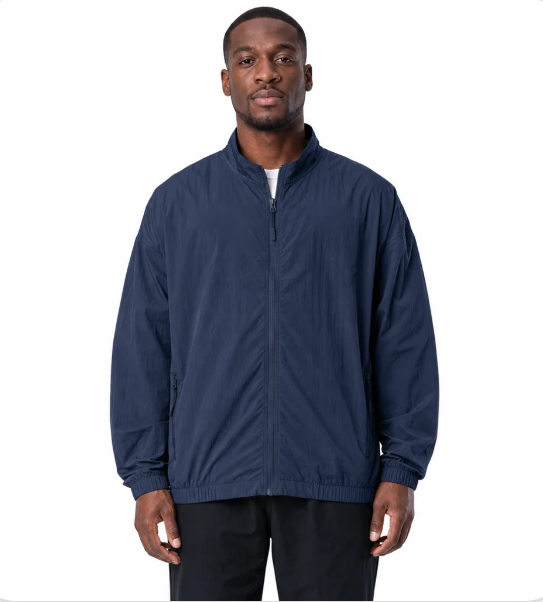 Men's Lightweight Zip Shell Jacket — Packable, Layerable Outerwear — Valendrua Tasman