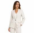 Women's Single-Button Notch-Lapel Blazer — Structured Shoulder, Tailored Waist — Valendrua Wentworth