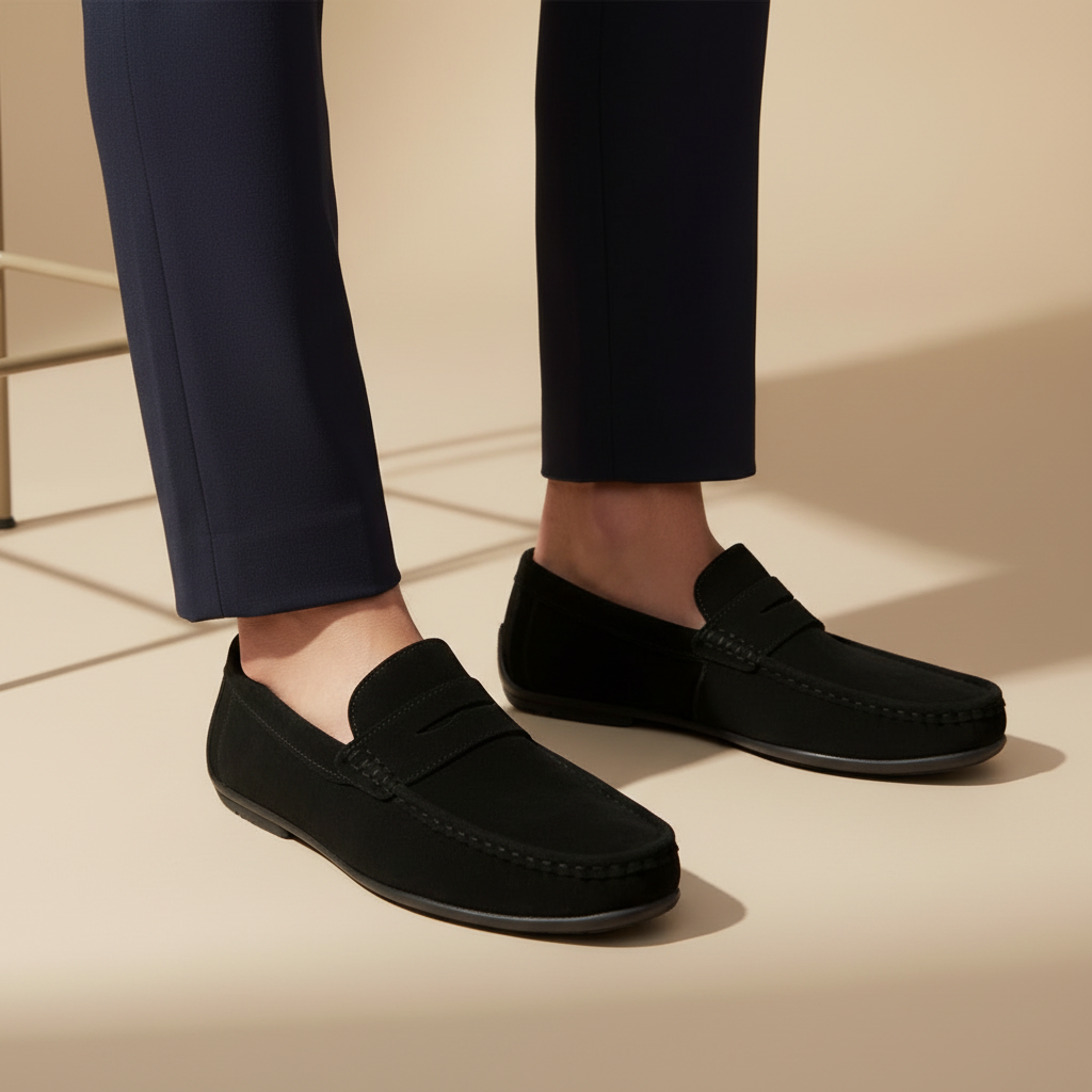 Black Loafers Focus