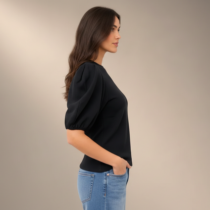 Black Puff Sleeve - Right Side