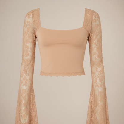 Nude Lace Top Ghost