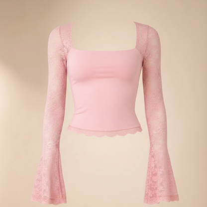 Pink Lace Top Ghost